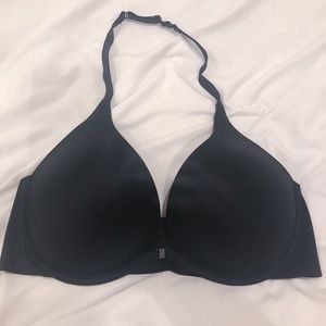 Victoria’s Secret Black Halter Plunge Bra